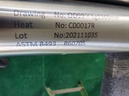 안출된 불순물 지르코늄 둥근 봉 ASTM B550 R60705